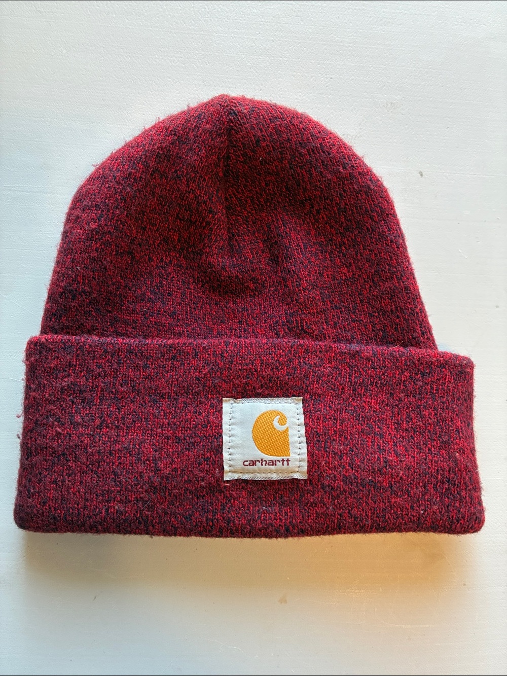 Carhartt Watch hat Burgundy Red with Logo Patch OS